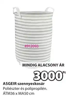 JYSK ASGEIR szennyeskosár ajánlat