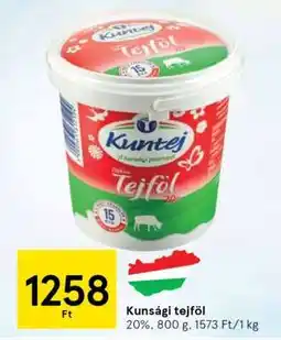 Tesco Kunsági tejföl ajánlat