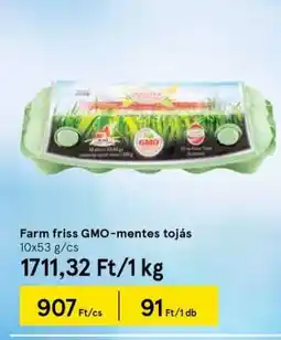 Tesco Farm friss GMO-mentes tojás ajánlat