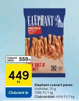 Tesco ELEPHANT Csavart perec ajánlat