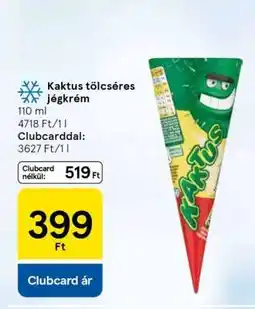 Tesco Kaktus tölcséres jégkrém ajánlat