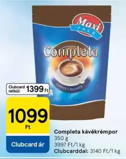 Tesco COMPLETA Kávékrémpor ajánlat