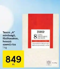 Tesco Tesco „A” minőségű, főzőtasakos, hosszú szemű rizs ajánlat