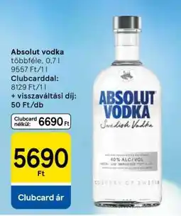Tesco Absolut vodka ajánlat