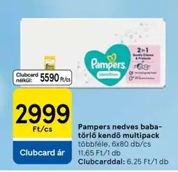 Tesco Pampers nedves baba-törlő kendő multipack ajánlat