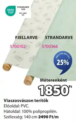 JYSK Viaszosvászon terítők ajánlat