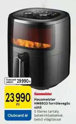 Tesco Hausmeister HM6933 forrólevegős sütő ajánlat
