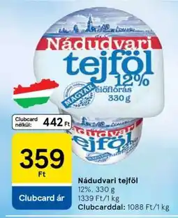 Tesco Nádudvari tejföl ajánlat