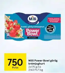Tesco Milli Power Bowl Görög Krémjoghurt ajánlat