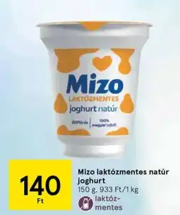 Tesco Mizo laktózmentes natúr joghurt ajánlat