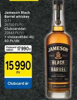 Tesco Jameson Black Barrel whiskey ajánlat