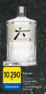 Tesco Roku Gin ajánlat