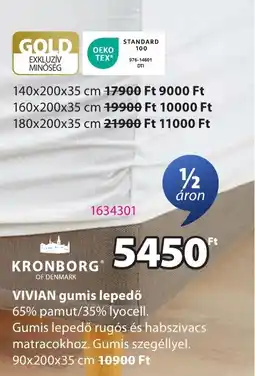 JYSK KRONBORG VIVIAN gumis lepedő ajánlat