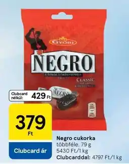 Tesco Negro cukorka ajánlat