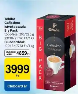 Tesco Tchibo Cafissimo kávékapszula Big Pack ajánlat