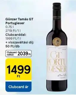 Tesco Günzer Tamás GT Portugieser ajánlat