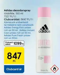 Tesco Adidas dezodorspray ajánlat