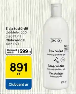 Tesco Ziaja tusfürdő ajánlat