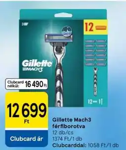 Tesco Gillette Mach3 férfiborotva ajánlat