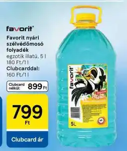 Tesco Favorit nyári szélvédőmosó folyadék ajánlat