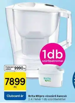 Tesco Brita MXpro vízszűrő kancsó ajánlat