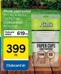 Tesco Piknik papírpohár ajánlat