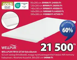 JYSK WELLPUR FRYA GT30 fekvőbetét ajánlat