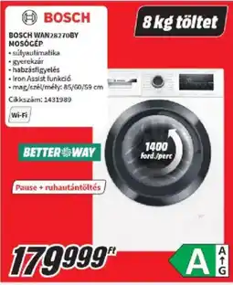 Media Markt Bosch WAN28270BY mosógép ajánlat