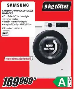 Media Markt Samsung WW90CGC04DAELE mosógép ajánlat