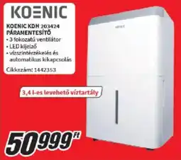 Media Markt Koenic KDH 203424 páramentesítő ajánlat