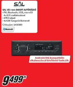 Media Markt Sal VB 2300 Smart autórádió ajánlat