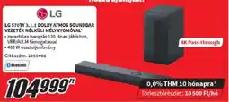 Media Markt LG 570TY 3.1.1 Dolby Atmos soundbar ajánlat