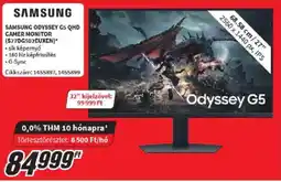 Media Markt Samsung Odyssey G5 QHD Gamer monitor ajánlat