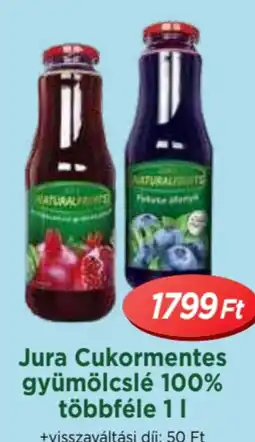 Jura Cukormentes gyümölcslé 100%