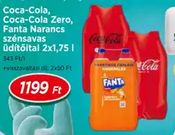 Real Coca-Cola, Coca-Cola Zero, Fanta Narancs szénsavas üdítőital ajánlat