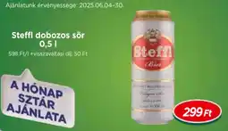 Real Steffl dobozos sör ajánlat