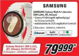 Media Markt SAMSUNG Galaxy Watch7 okosóra SM-L300, BT, 40mm ajánlat