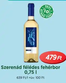 Szerenád félédes fehérbor