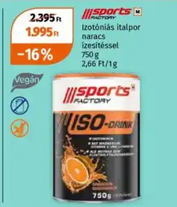 Müller Sports Factory Izotóniás italpor ajánlat