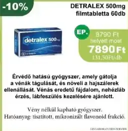 PatikaPlus Detralex filmtabletta ajánlat