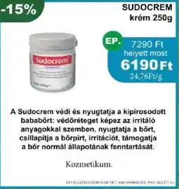 PatikaPlus Sudocrem krém ajánlat