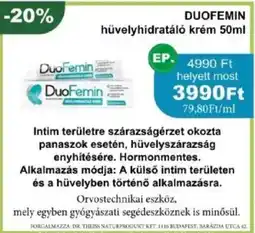 PatikaPlus DuoFemin hüvelyhidratáló krém ajánlat