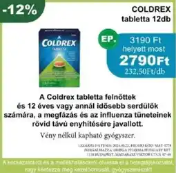 PatikaPlus Coldrex tabletta ajánlat
