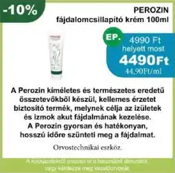 PatikaPlus PEROZIN fájdalomcsillapító krém ajánlat