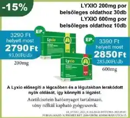 PatikaPlus LYXIO 600 mg por belsőleges oldathoz ajánlat
