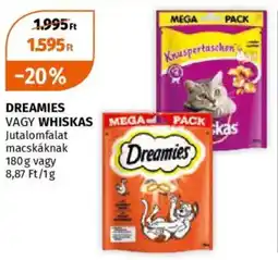 Müller Dreamies whiskas ajánlat