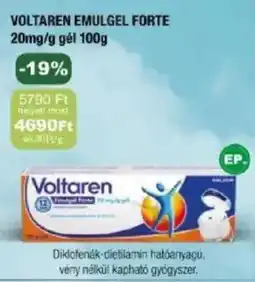 PatikaPlus Voltaren Emulgel Forte gél ajánlat