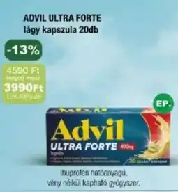 PatikaPlus Advil Ultra Forte lágy kapszula ajánlat