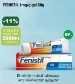 PatikaPlus Fenistil gél ajánlat