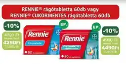 PatikaPlus RENNIE CUKORMENTES rágótabletta ajánlat